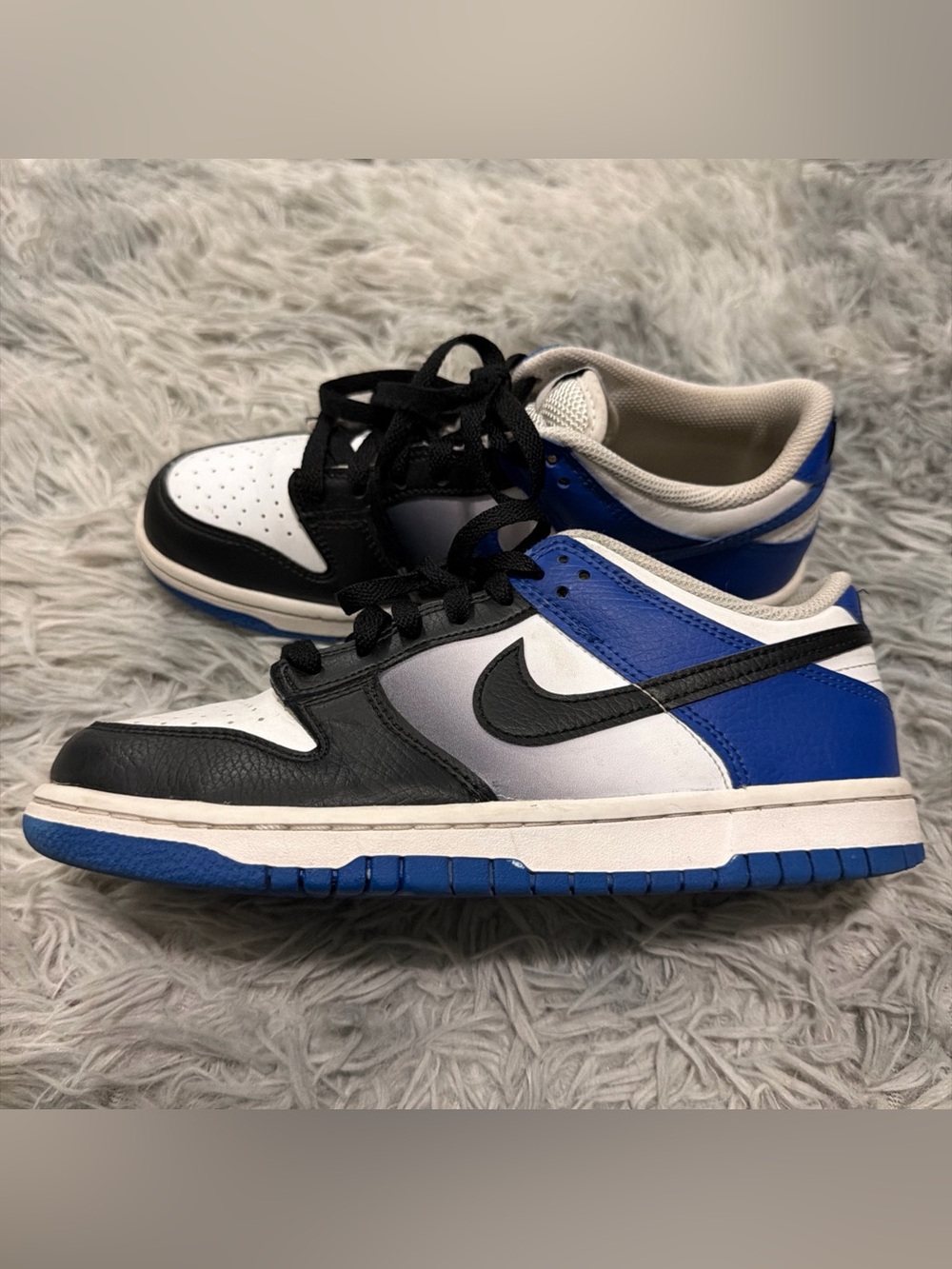Nike Dunk low Game Royal Black Fade Size 5.5y